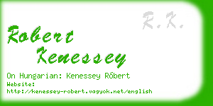 robert kenessey business card
